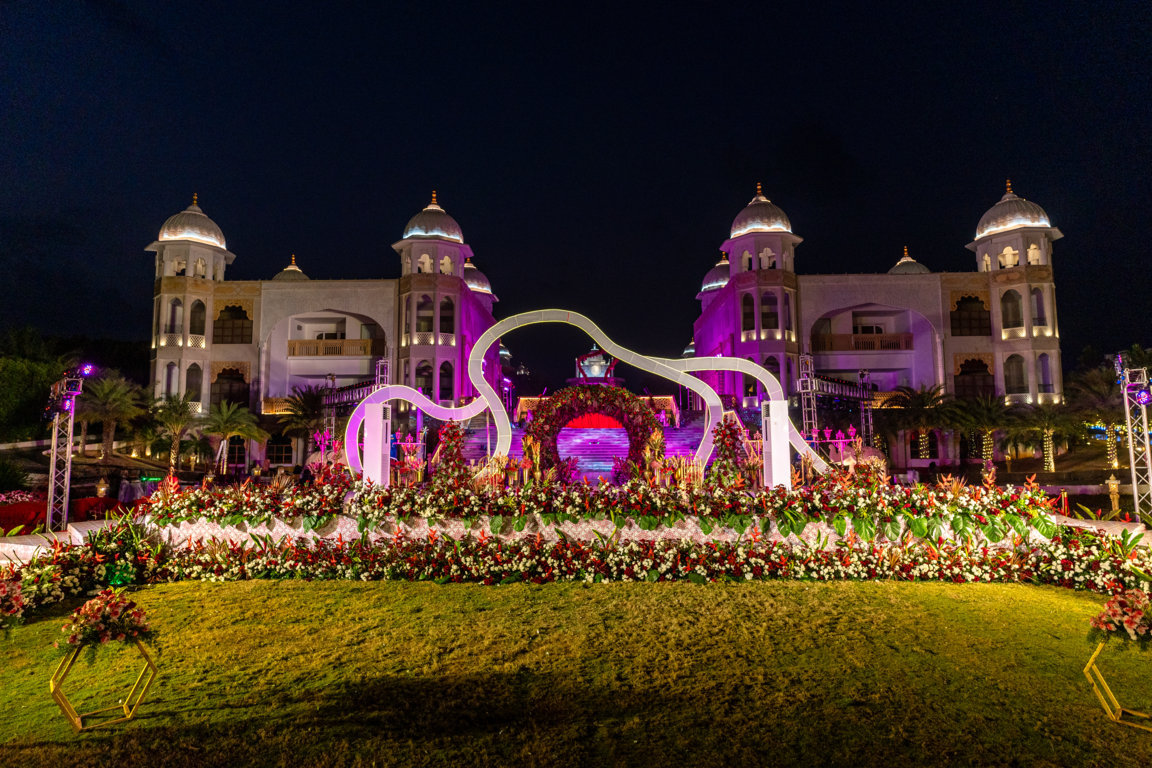 reception decor, sundarabagh lawn, kaldan samudhra