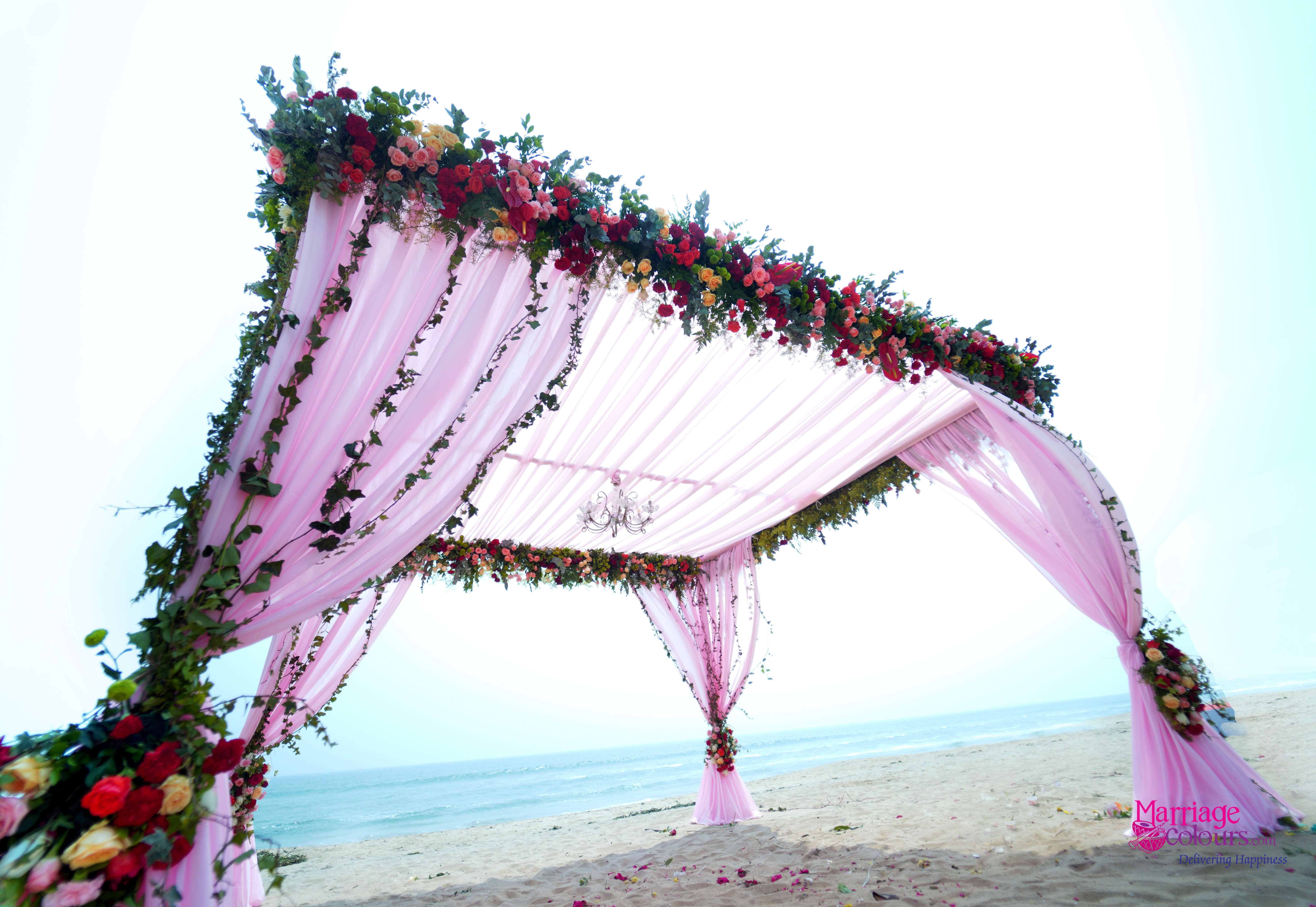 Intercontinental Chennai Beach Mandap low angle shot