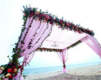 Intercontinental Chennai Beach Mandap low angle shot