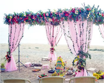 Intercontinental Chennai Beach Mandap shoulder level camera