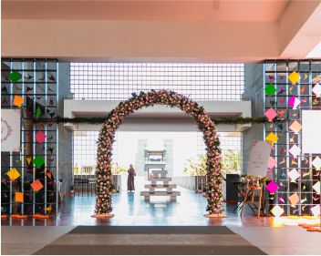 Beach wedding Chennai Intercontinental Mehendi Entrance