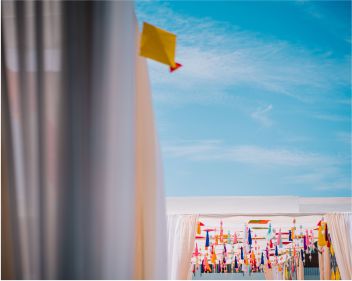 Beach wedding Chennai Intercontinental Mehendi Decor