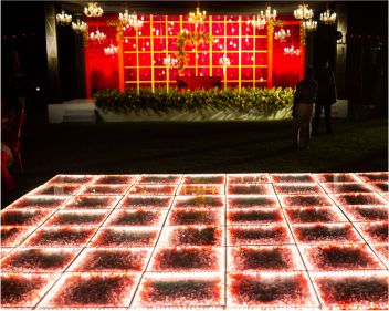 dance floor reception temple bay