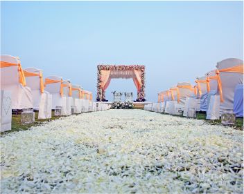 wedding stage ground level