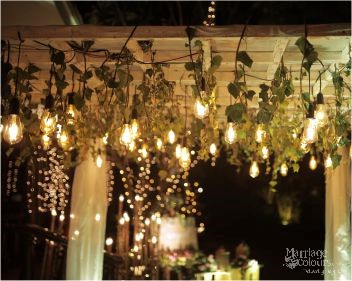 decorative overhead lights for sangeet