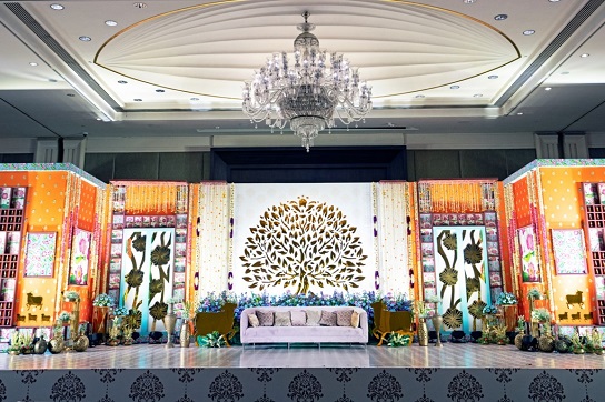 Tree of Life Contemporary Reception Decor, Leela Palace Chennai