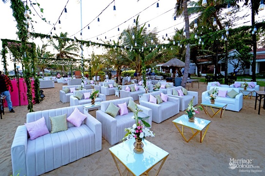 reception decoration, temple bay resort