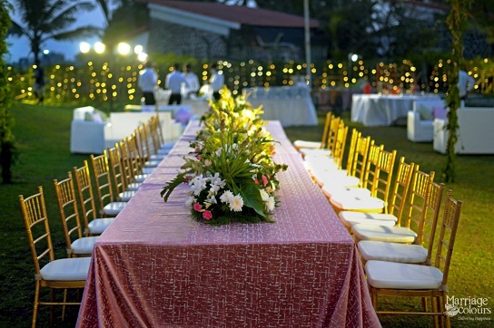 Beach Reception Decor, Taj Fisherman's Cove