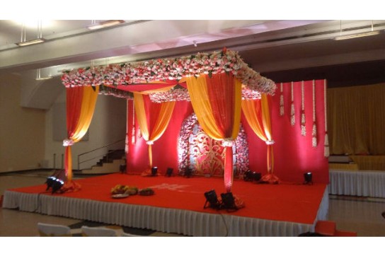 customised reception decor in MRC